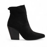 Europeon Union Women Black Chamois Half Boot #3176